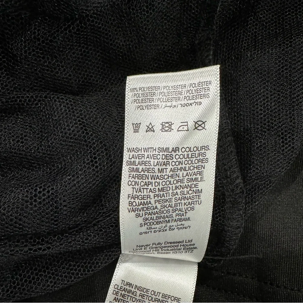 NEW Never Fully Dressed Kate Sheer Ruffled Mini Dress - Picture 15 of 15